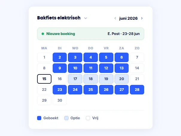 Kalender met bakfietsen