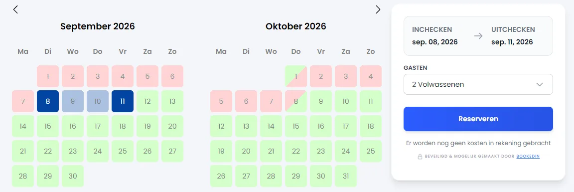 Bookedin calendar