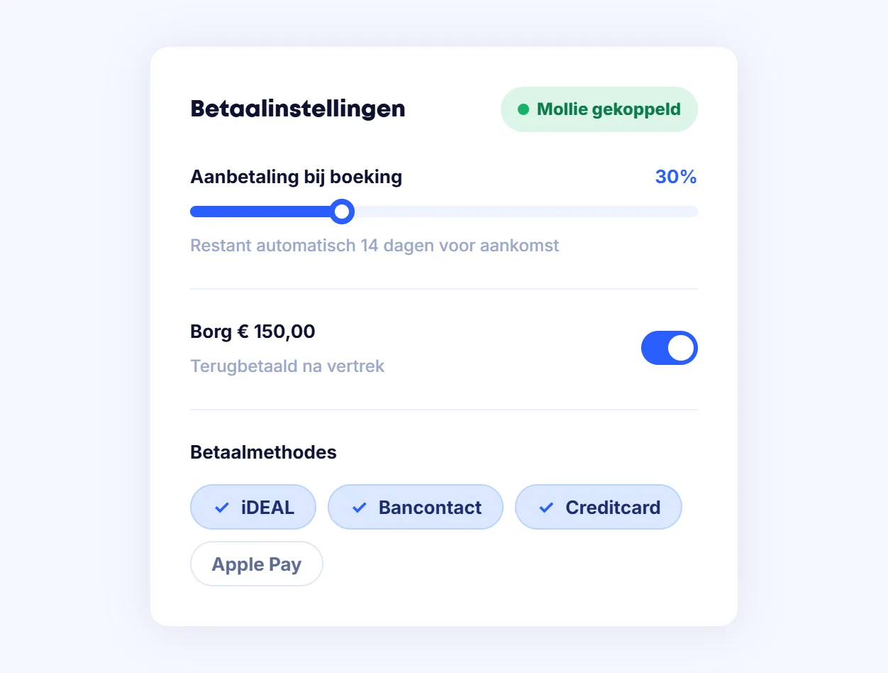 Betaalinstellingen